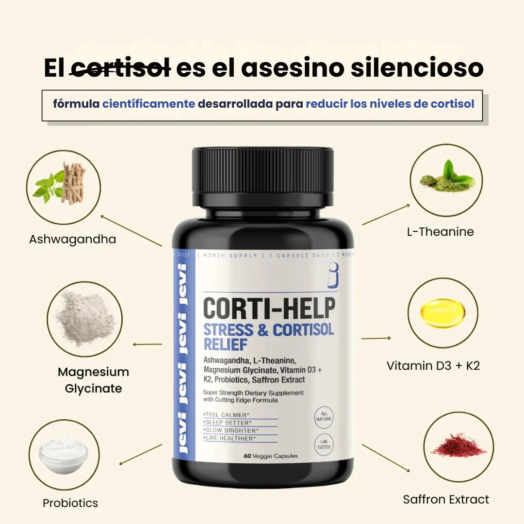 Corti-Help™ – Alivio Natural del Estrés y Cortisol