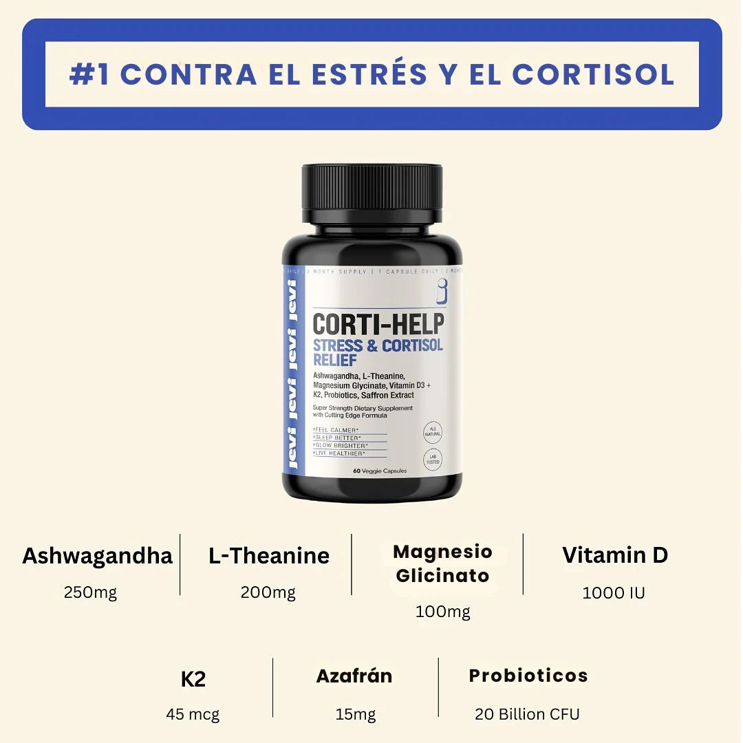 Corti-Help™ – Alivio Natural del Estrés y Cortisol