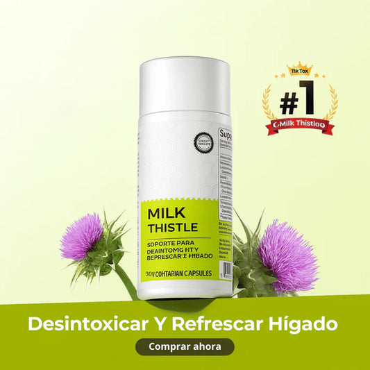 MilkThistle® Cardo Mariano | Detox Hepático & Limpieza de Colon