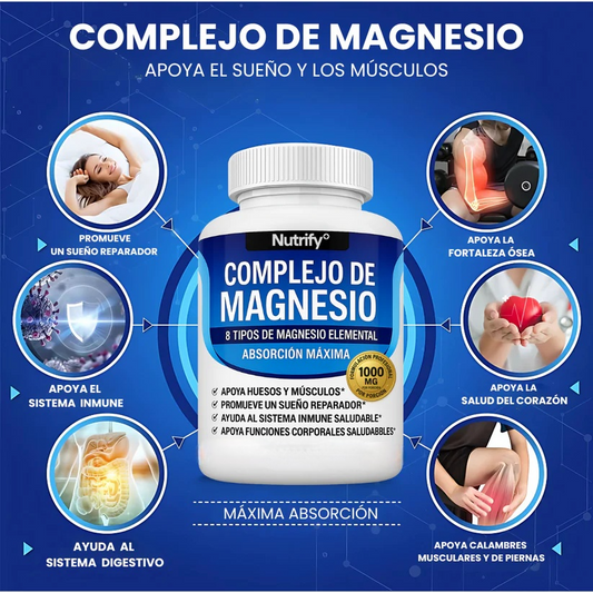 Magnesio Complex ™ l Complejo de magnesio 8 en 1