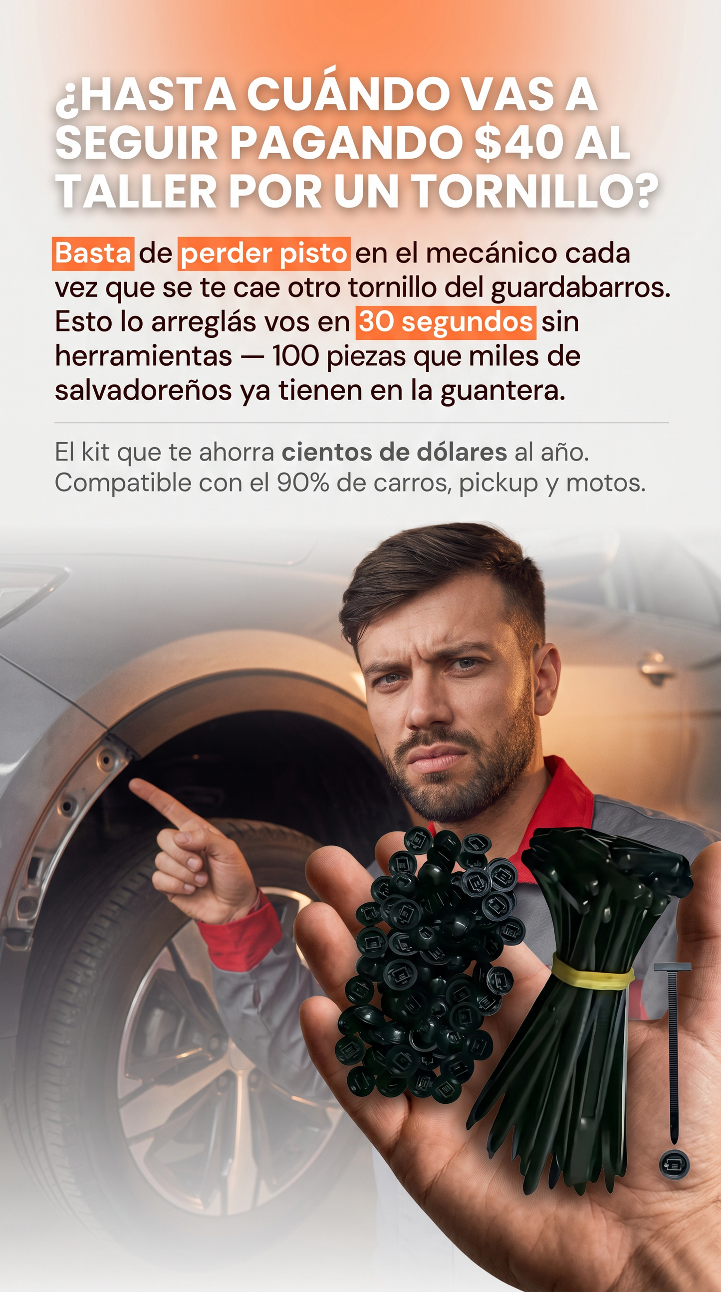 PACK CLIP MASTER FIJA LAS PARTES DE TU AUTO™ - PACK DE 200 PIEZAS POR PACK